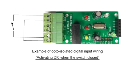 Isolated Telemetry Digital Input Card Connections